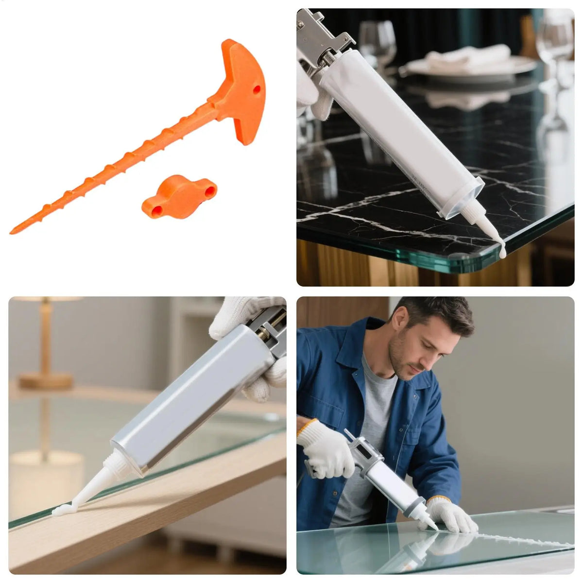 Caulking Tube Sealing Plugs Caulk Nozzle Tip Sealant Unclogger