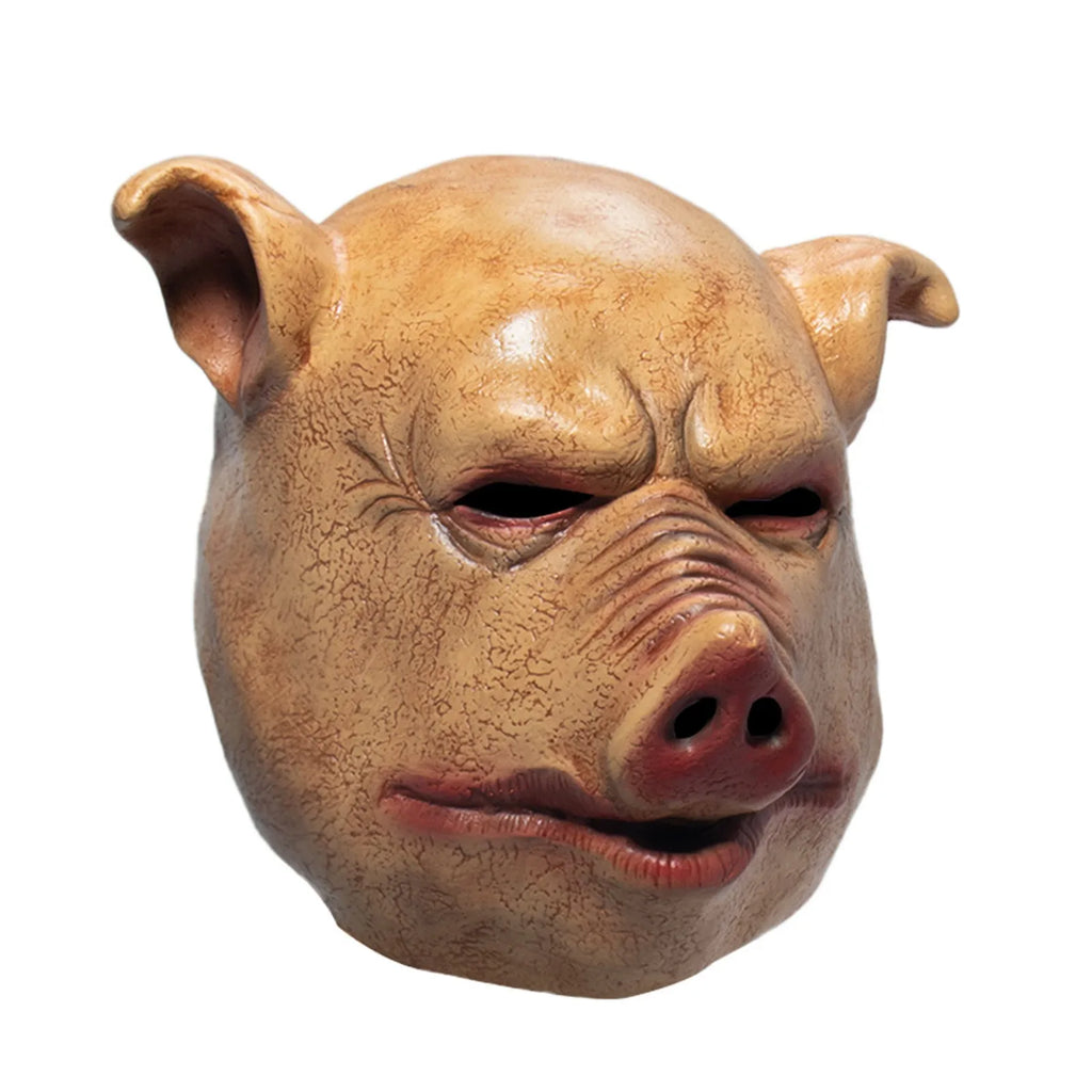 Scary Pig Head Full Face Latex Mask | Halloween Cosplay