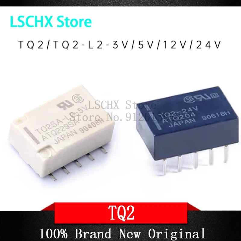 TQ2SA-L2 Signal Relay 3V 5V 12V 24VDC 10-Pin PCB Mount