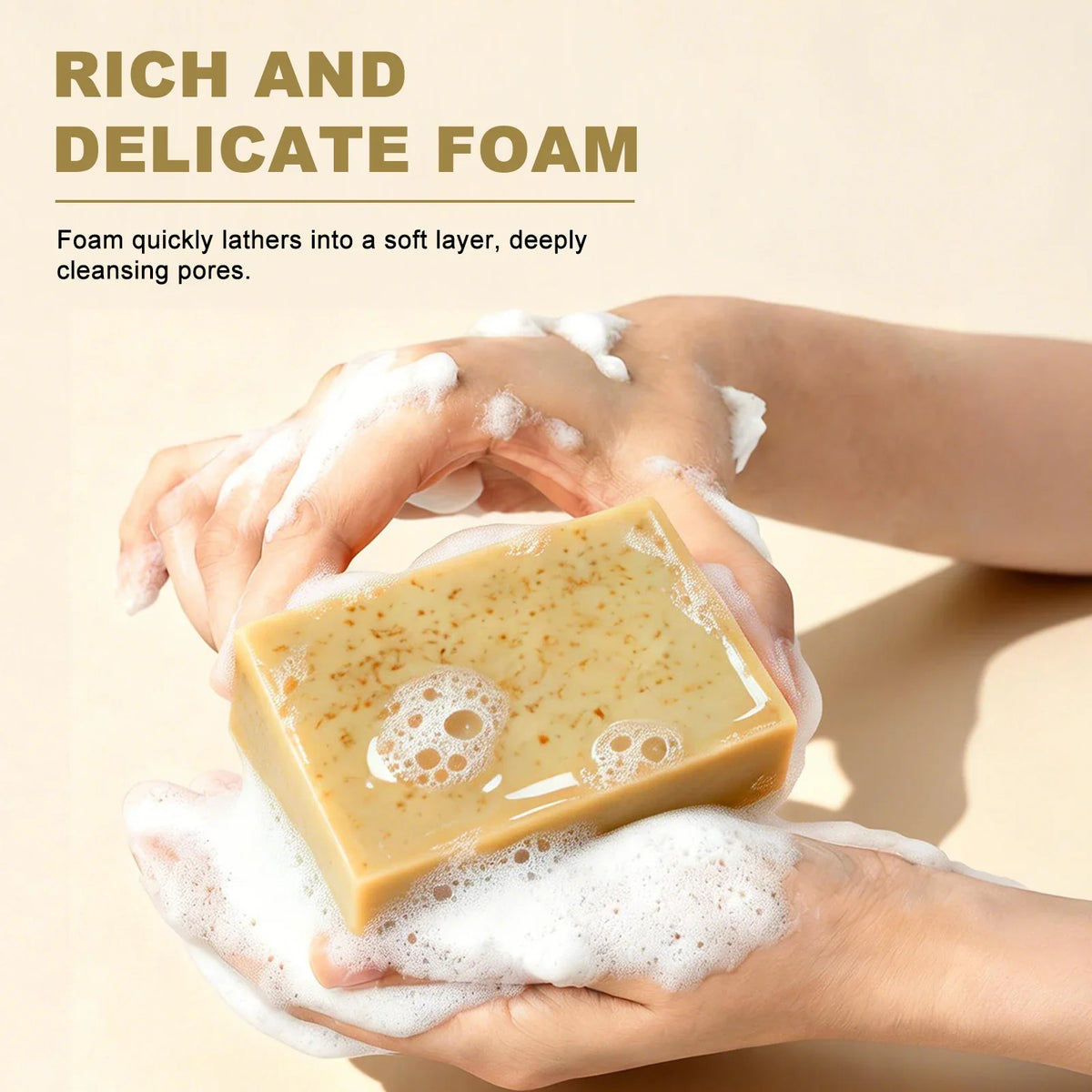 Handmade Oatmeal Soap Bar – Exfoliating & Moisturizing | YURHERSU