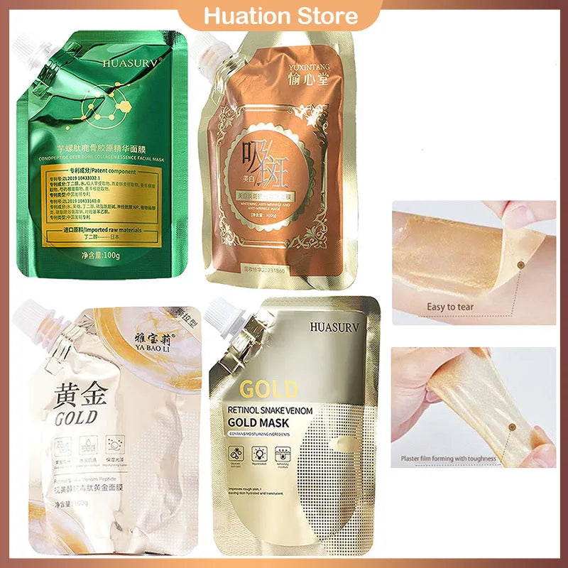 Retinol Gold Peel Mask – Brighten, Firm & Moisturize Skin