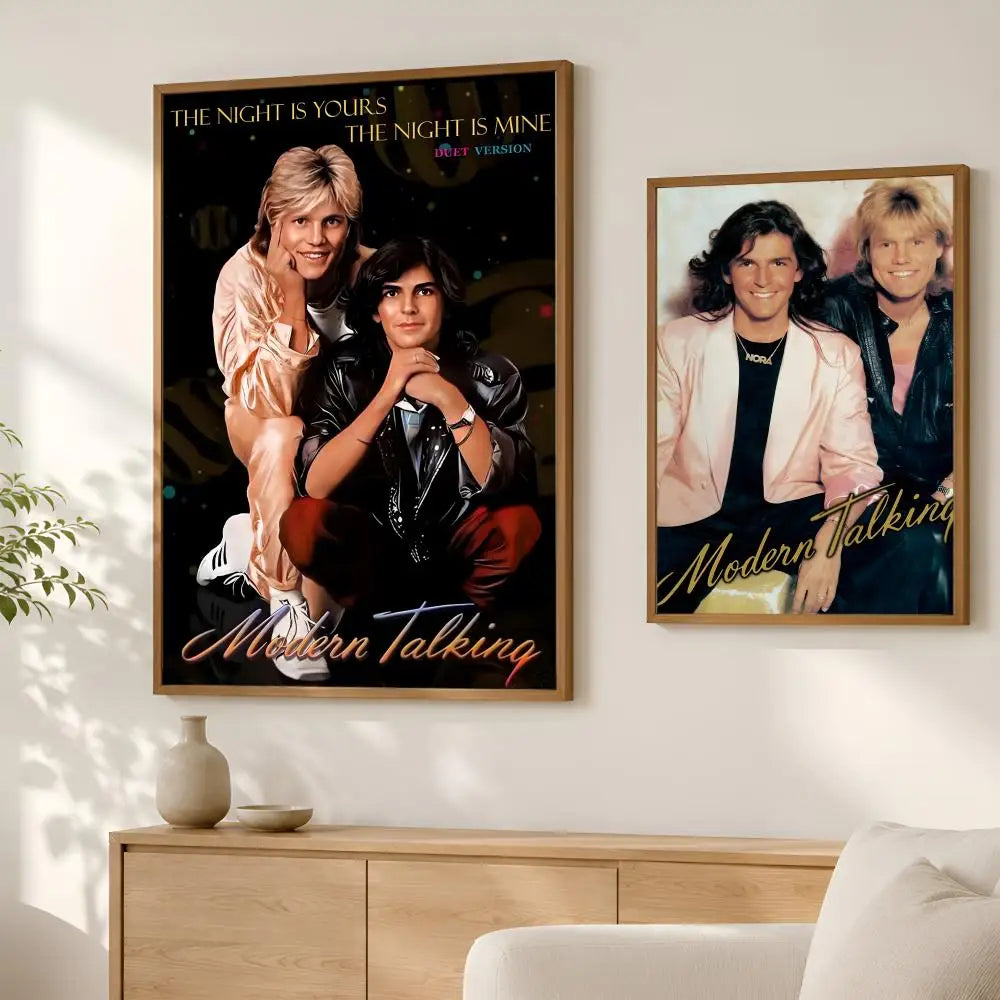 Modern Talking Band HD PVC Wall Poster – Self-Stick Decor