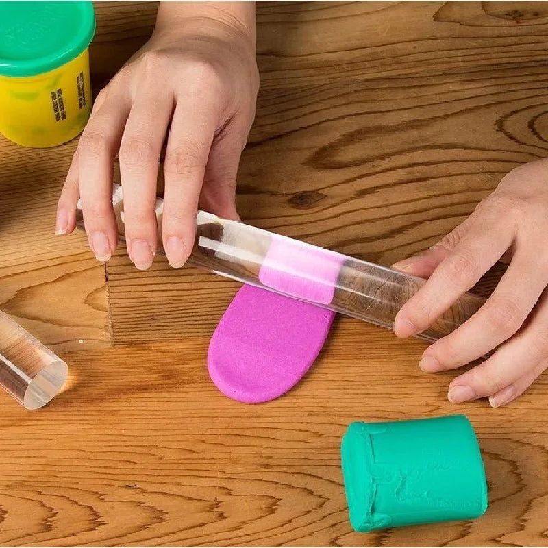 Transparent Acrylic Clay Rolling Rod | DIY Pottery Sculpting Tool