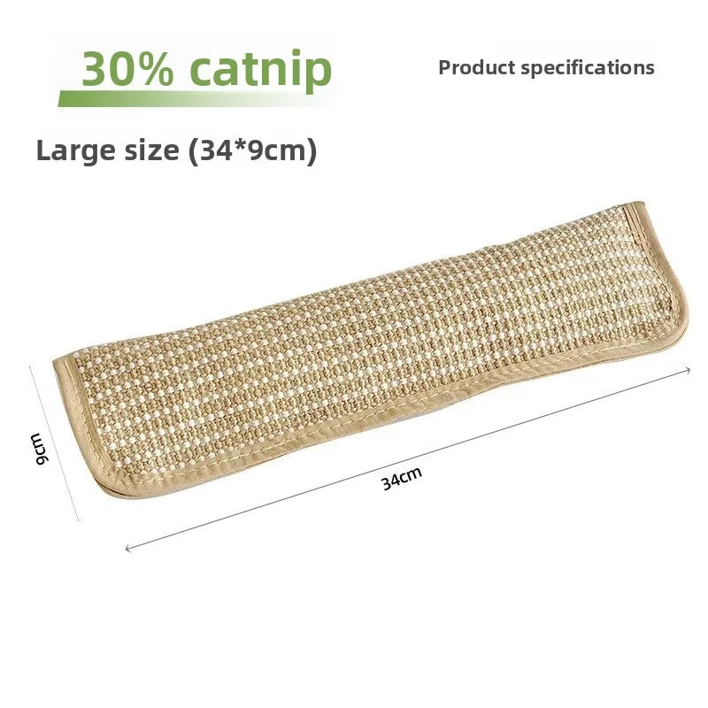 Cat Toy Pillow & Sisal Scratching Pad for Solo & Interactive Play