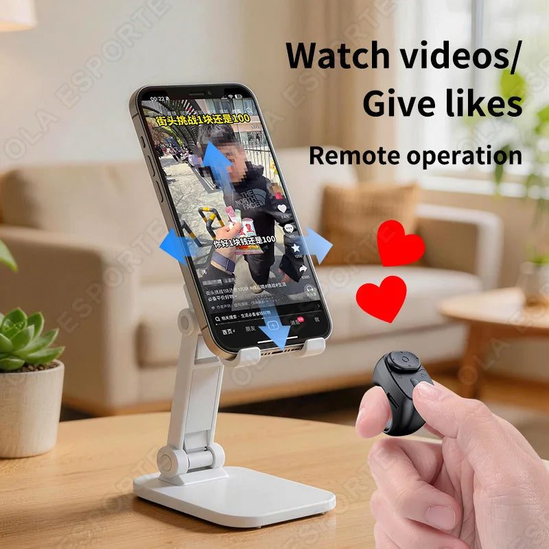Cell Phone Scrolling Ring Wireless Finger Shutter Remote Control Page