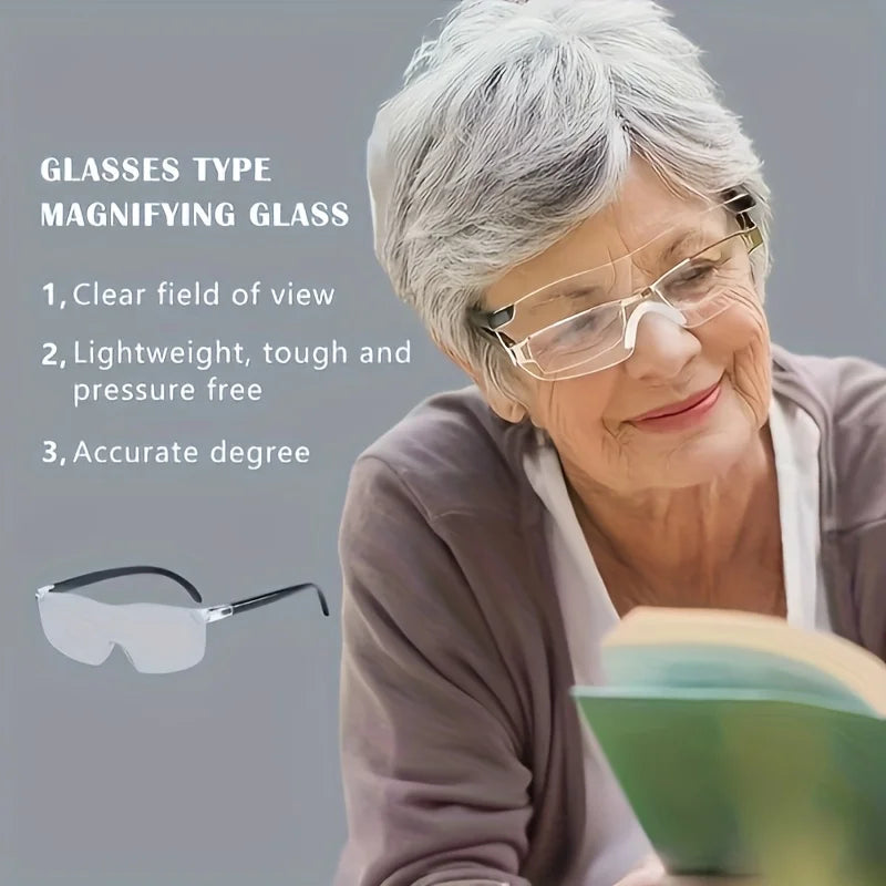 Portable 300 Magnifying Glass Large Lens Frameless Handheld Magnifier