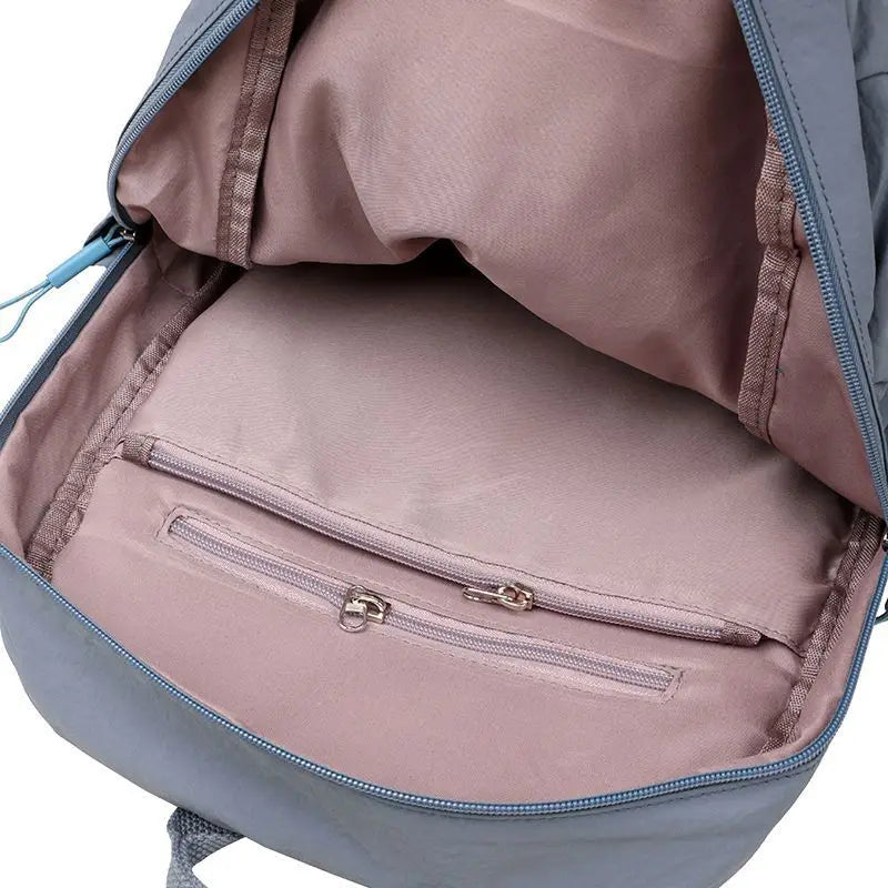 Waterproof Nylon Backpack – Large Capacity Laptop Travel Bag