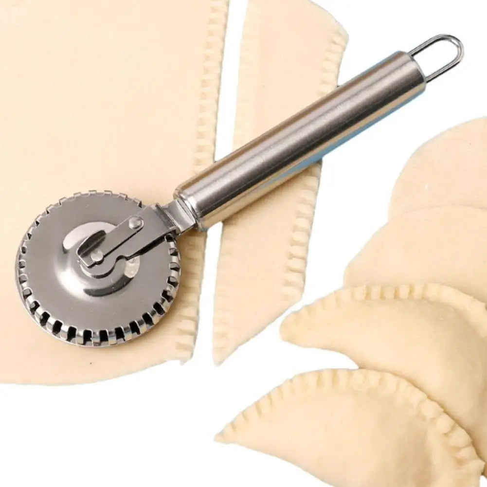 Stainless Steel Ravioli Cutter & Pastry Crimping Wheel