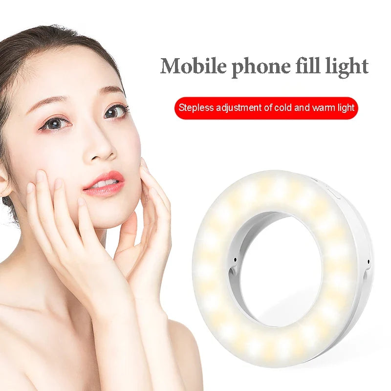 Selfie Ring Lamp Led Light Photography Photo Shooting Locks