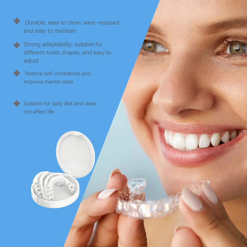 Adjustable Snap-On Dental Veneers – Temporary Teeth Cover