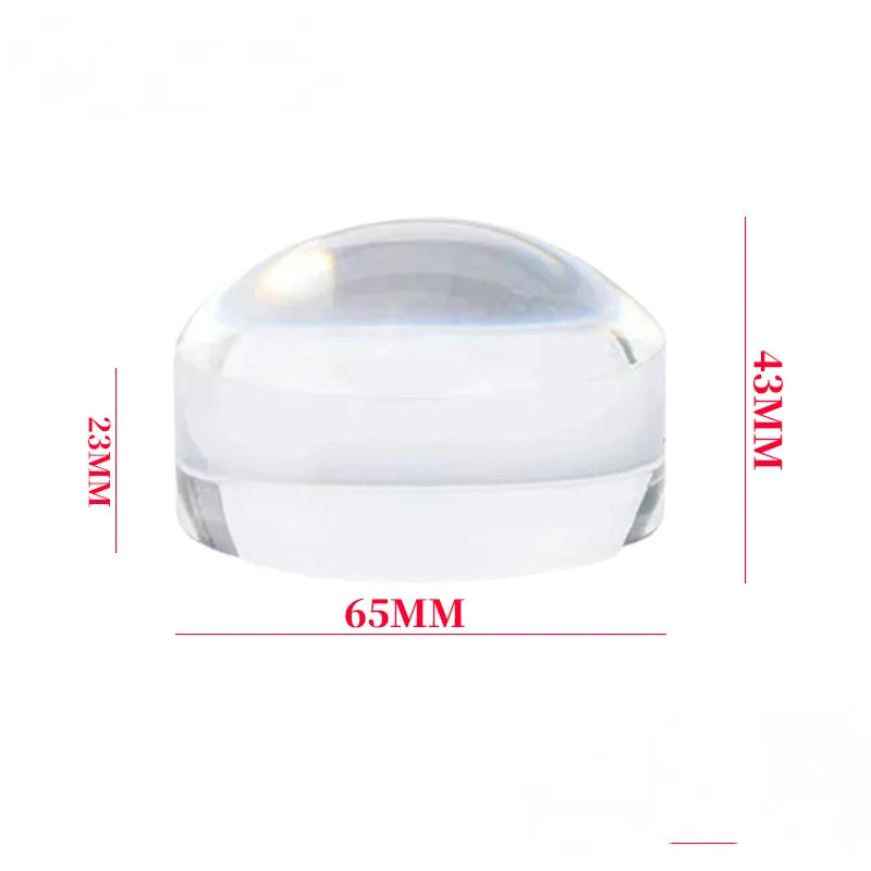 65mm HD Acrylic Dome Reading Magnifier – Paperweight Style