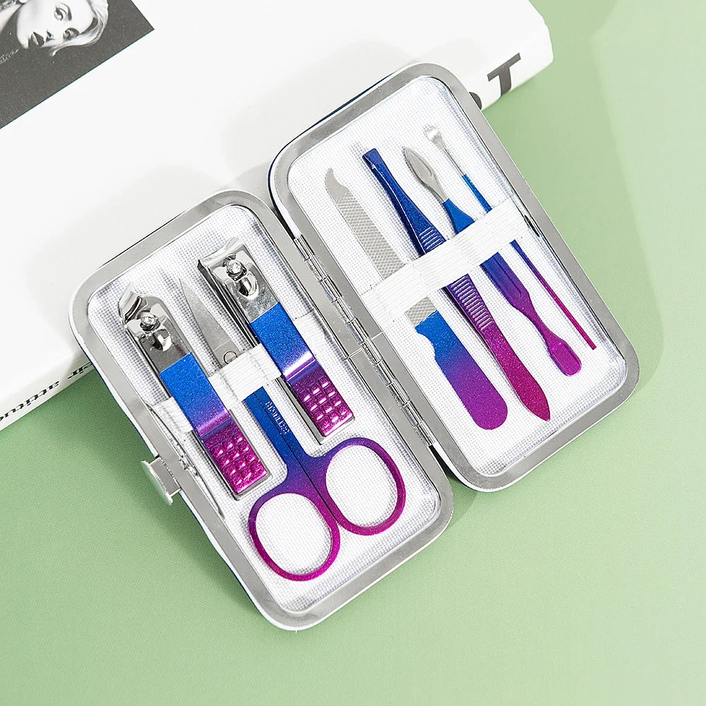 Nail Clipper Toenail Clippers Stainless Steel Fingernail PU Leather