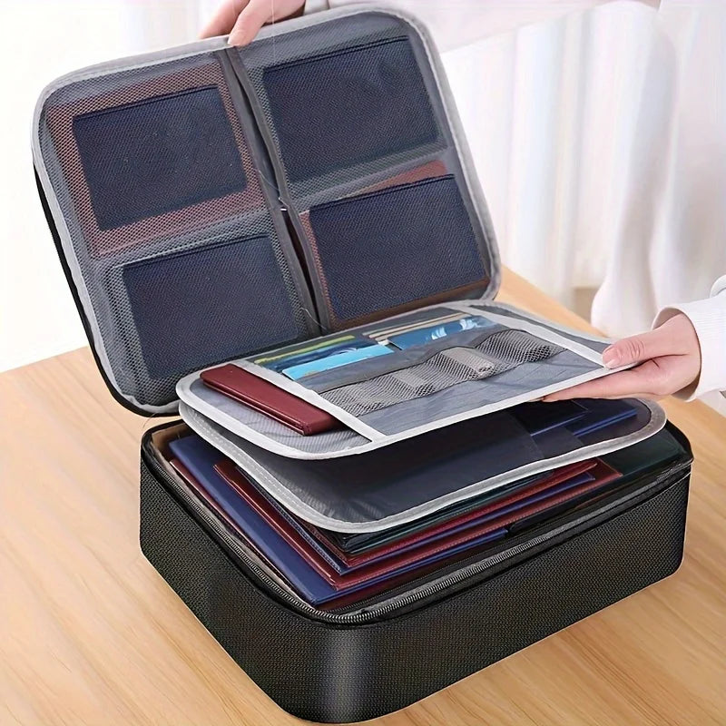 Document Storage Bag Multi-layer Large Capacity File Password