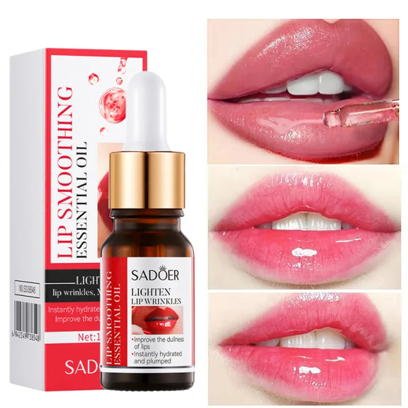 SADOER Lip Plumping Serum Oil – Hyaluronic Acid Moisturizer
