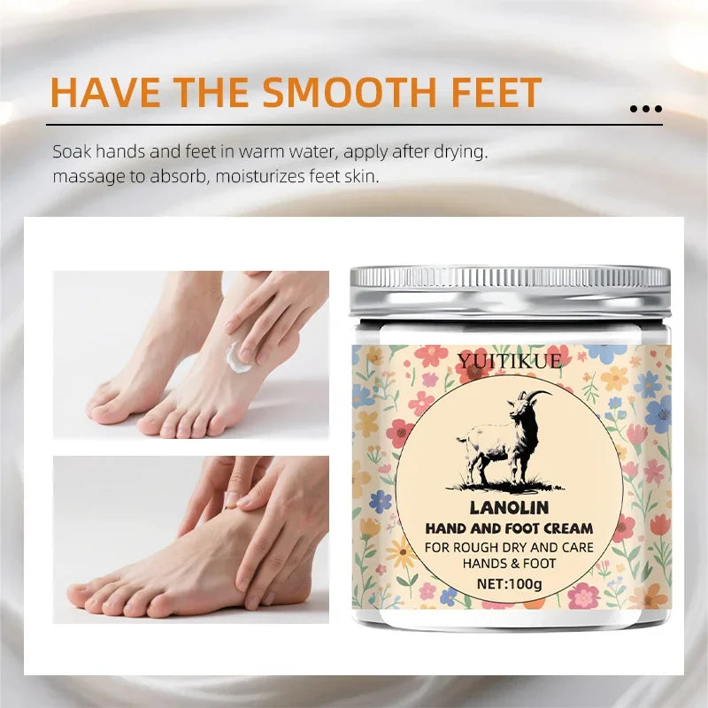 YUITIKUE Lanolin Hand & Foot Cream 100g – Deep Moisture