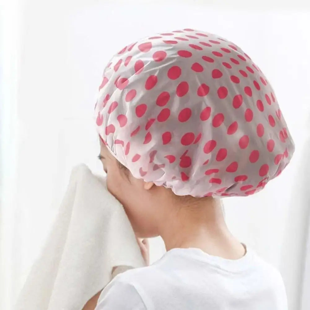 Waterproof Reusable Shower Cap for Women – Spa & Bath