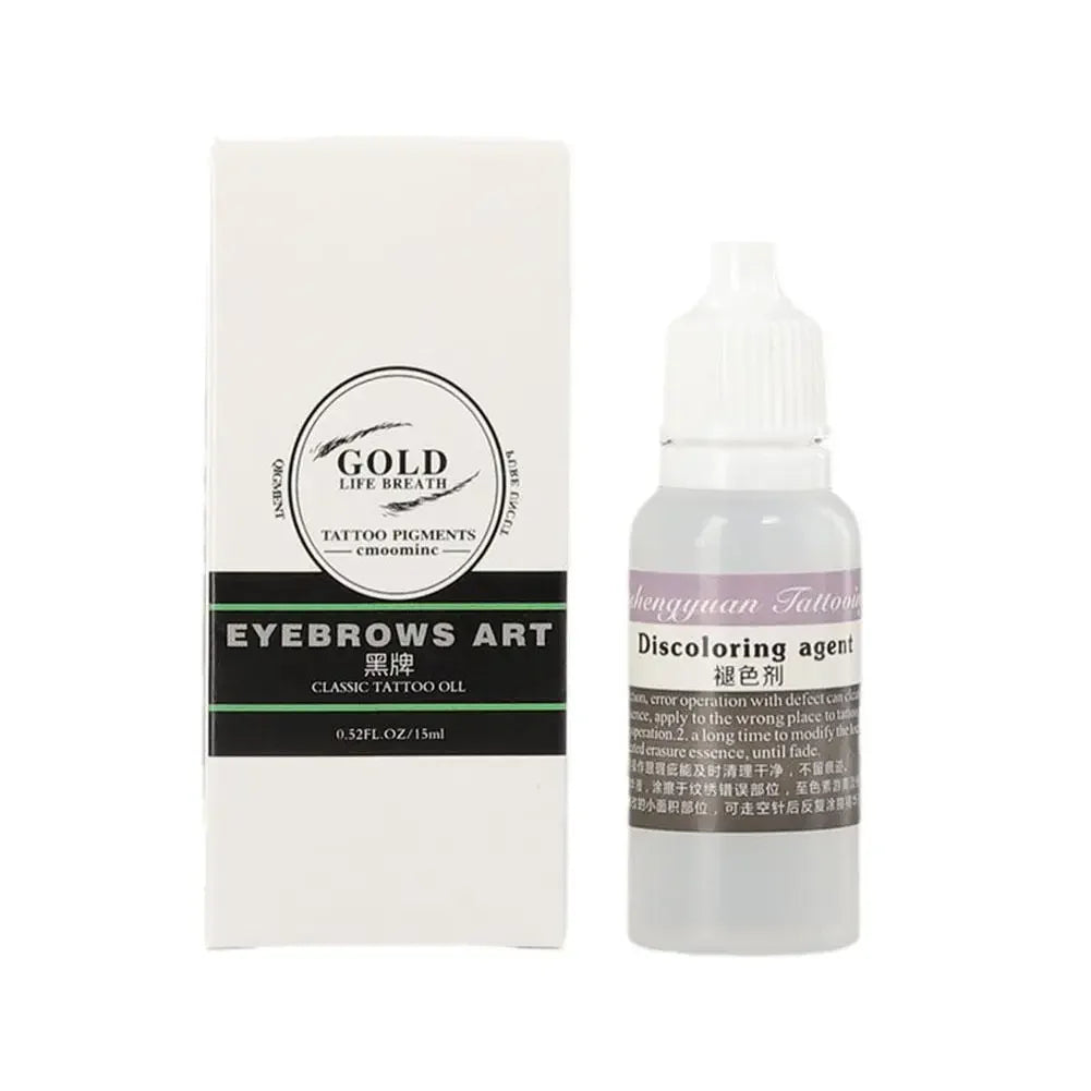 Tattoo Fading Oil & Eyebrow Color Remover – 15ml Correction
