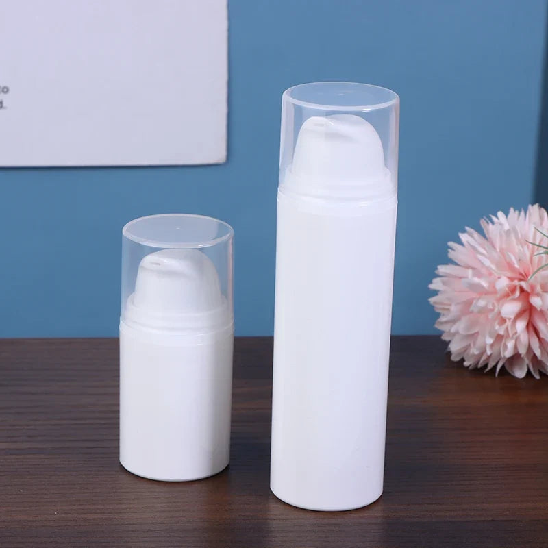 Airless Pump Travel Bottles 15ml 30ml 50ml – Refillable Lotion