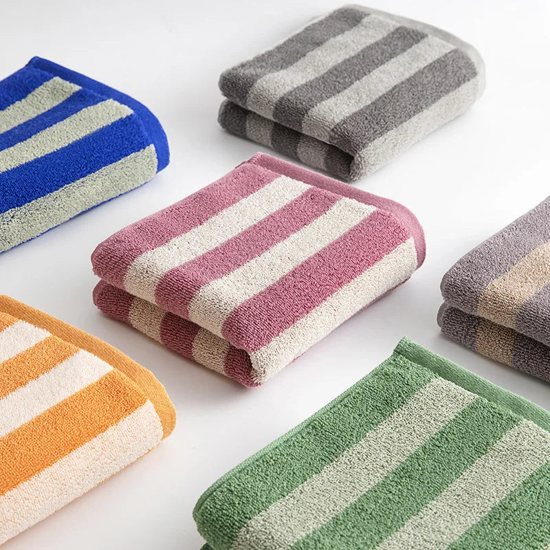 Battilo Plaid Cotton Bath Towel Set – Soft & Absorbent