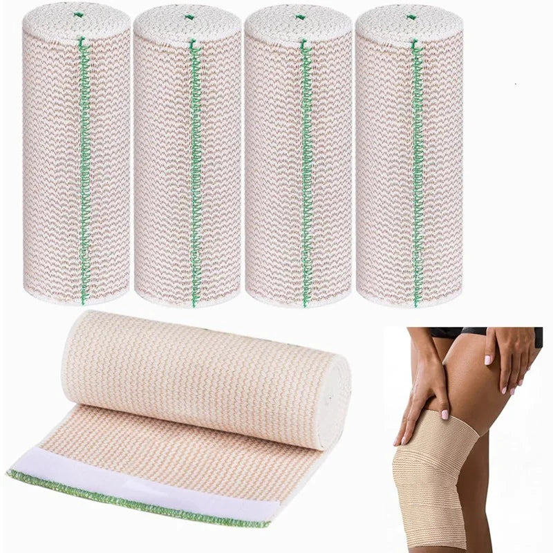 2-Pack Elastic Compression Wrap Bandage – Knee, Ankle & Wrist
