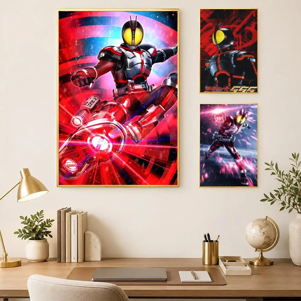 Kamen Rider Faiz 555 HD Self-Stick Wall Art Poster – Waterproof