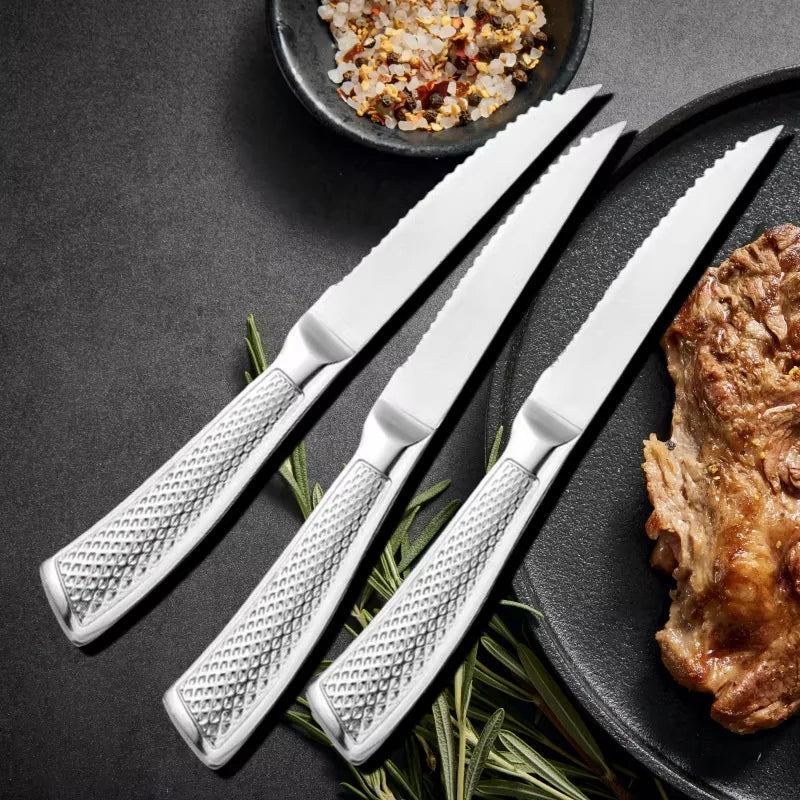 COOKCRAZE Stainless Steel Steak Knife Set – 1 to 8 Piece