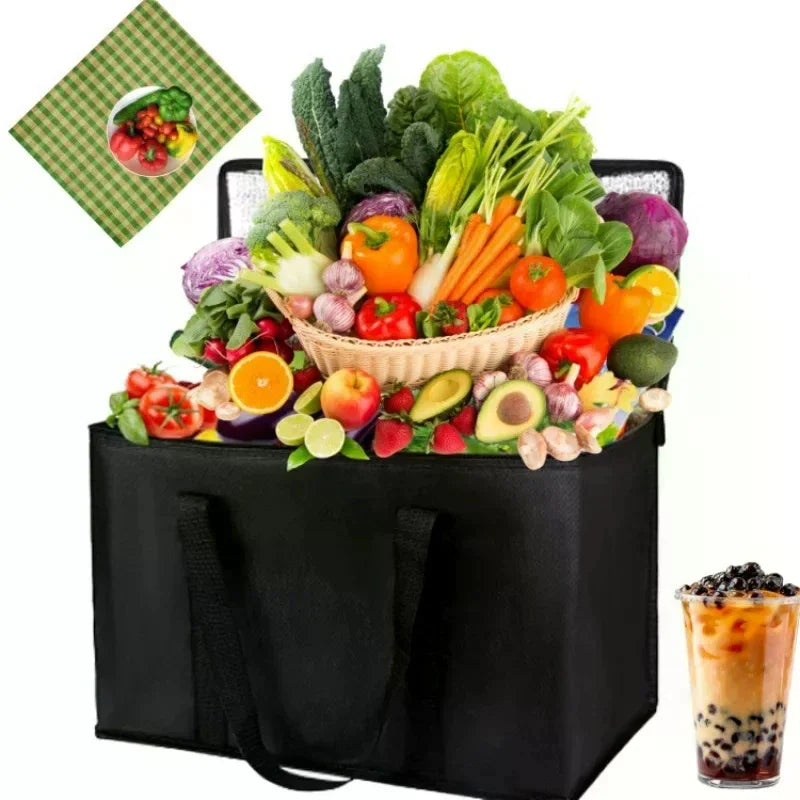 Foldable Aluminum Foil Insulated Thermal Cooler Bag | Waterproof