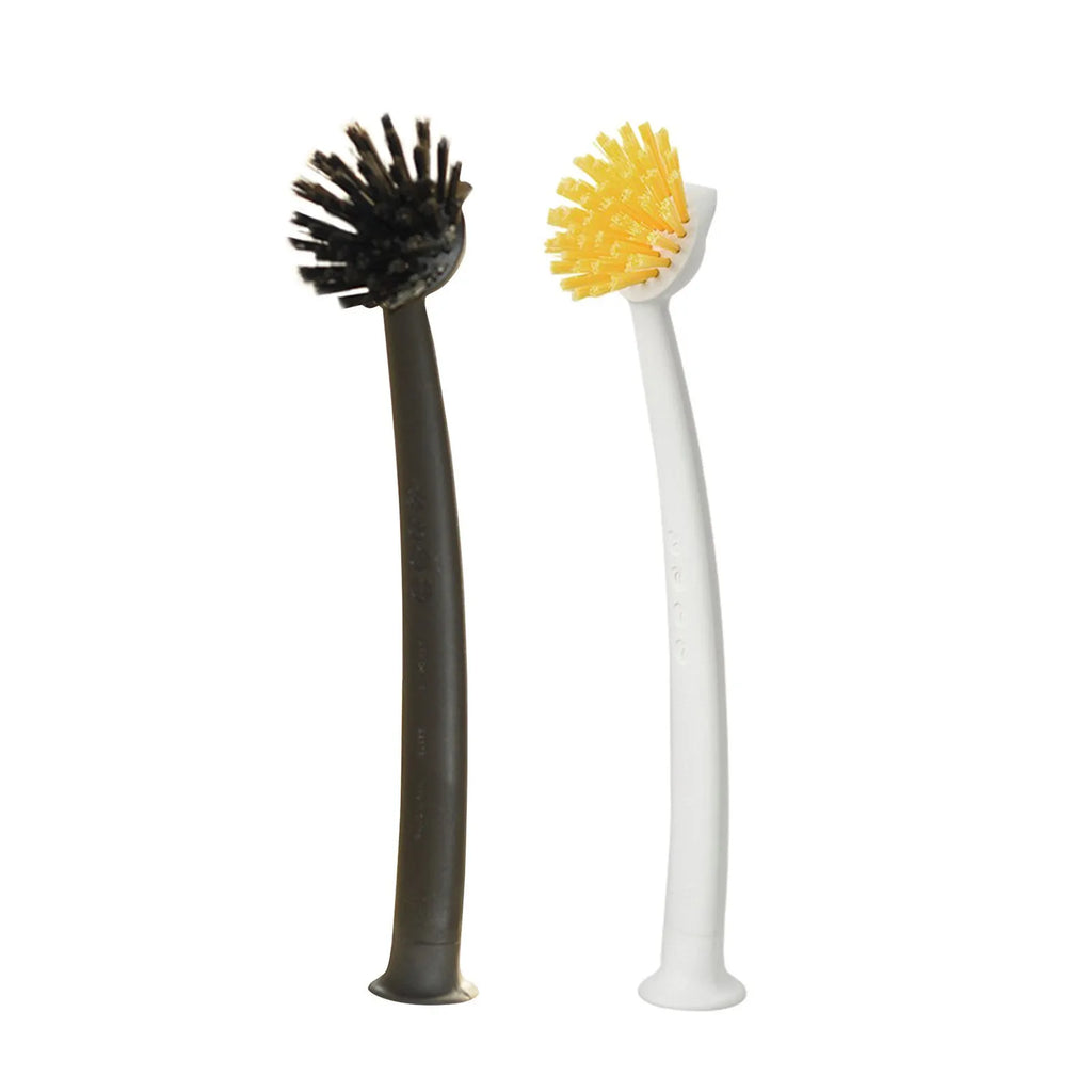 Long Handle Dishwashing Brush with Suction Cup | Kitchen Scrubber