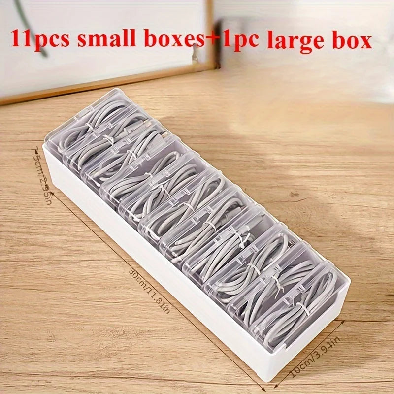 Cable Organizer Box – Desktop & Drawer Cable Management