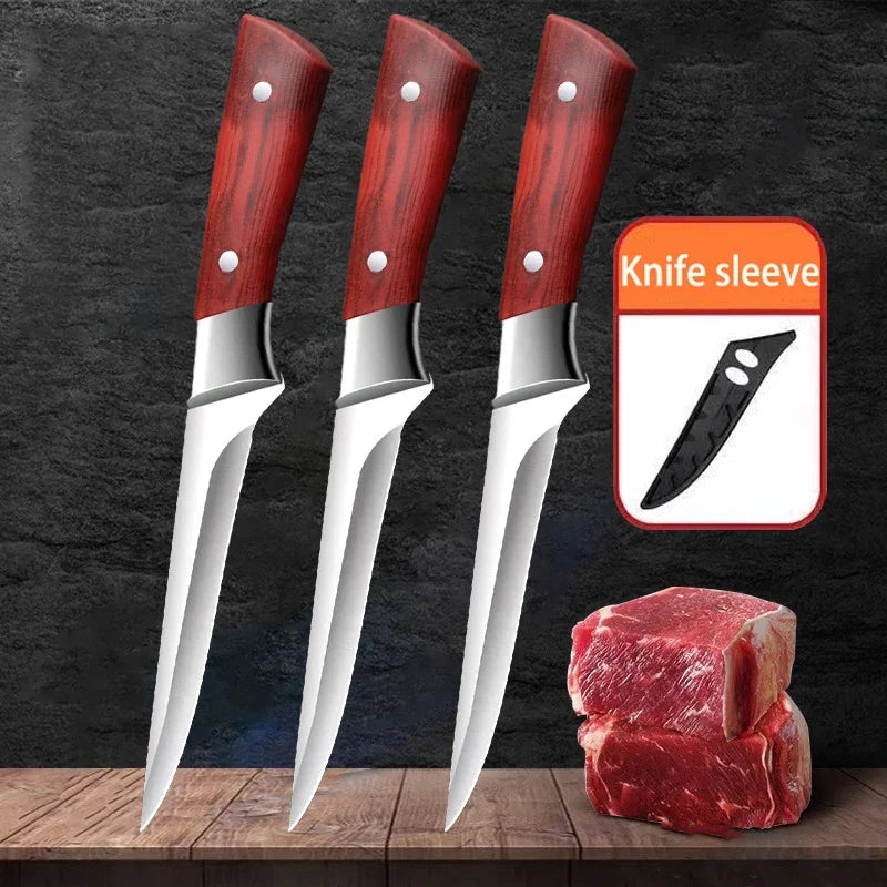 Professional Stainless Steel Boning Knife – 14.5cm Chef Butcher