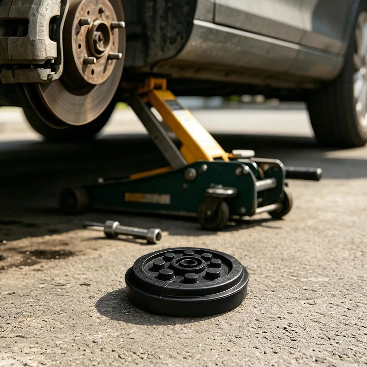 Anti-Slip Rubber Car Jack Pad for SUVs, Sedans & Pickups