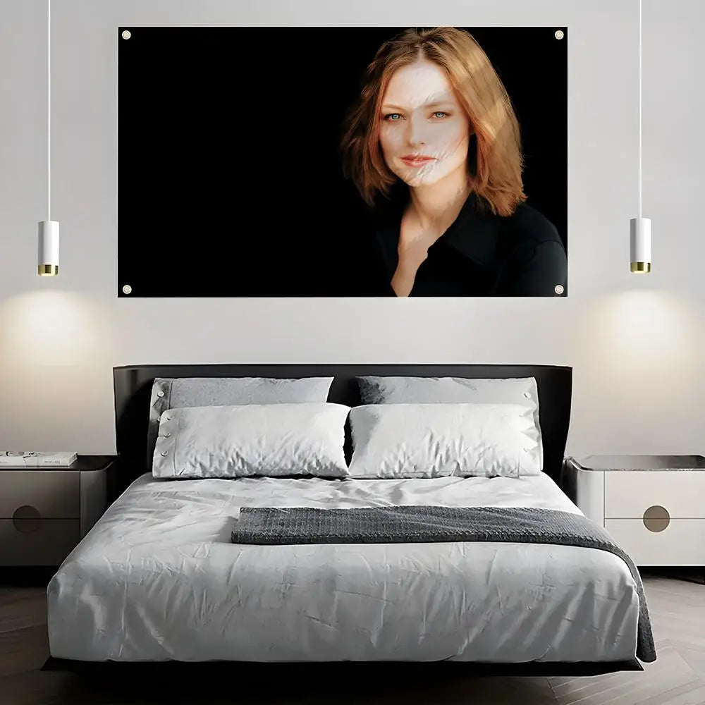 Jodie Foster Fan Flag – Indoor & Outdoor Wall Banner Decor