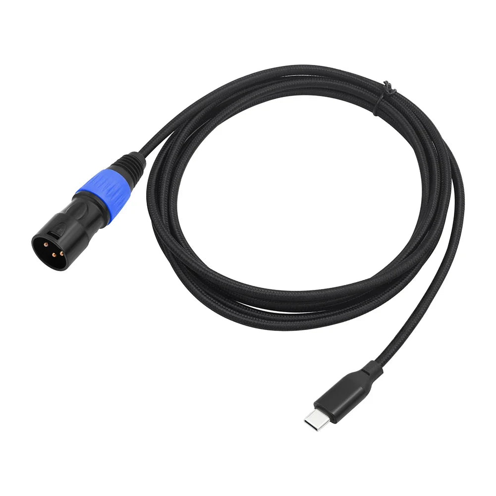 USB-C to XLR Male Cable | 24Bit/96kHz DAC, Plug & Play