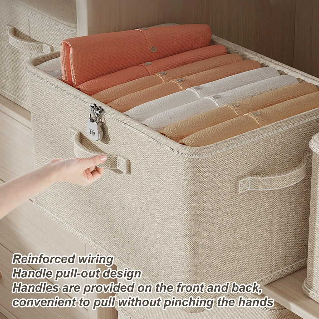 Large Storage Box Lock Stackable Container Secure Handle Locking