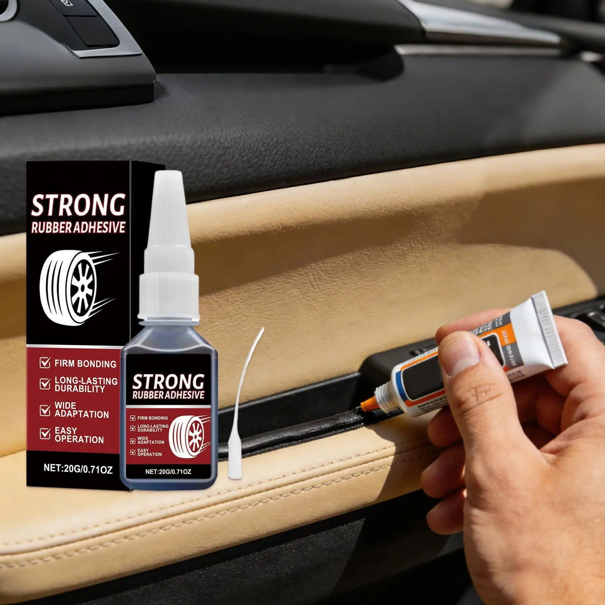 Quick-Dry Rubber Glue Sealant | Strong Bonding for Auto & Crafts