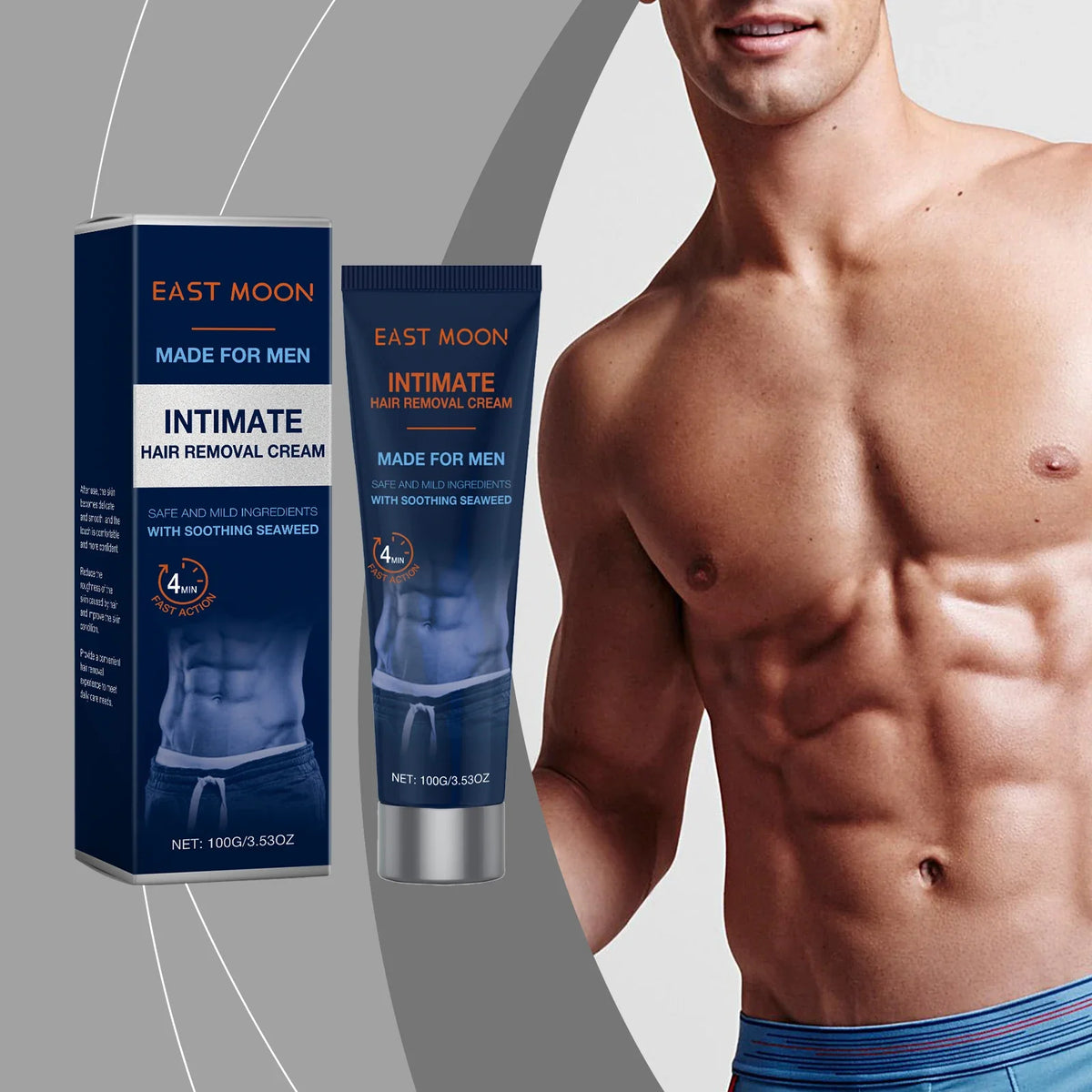 East Moon Men's Hair Removal Cream – Full Body Depilatory 100g