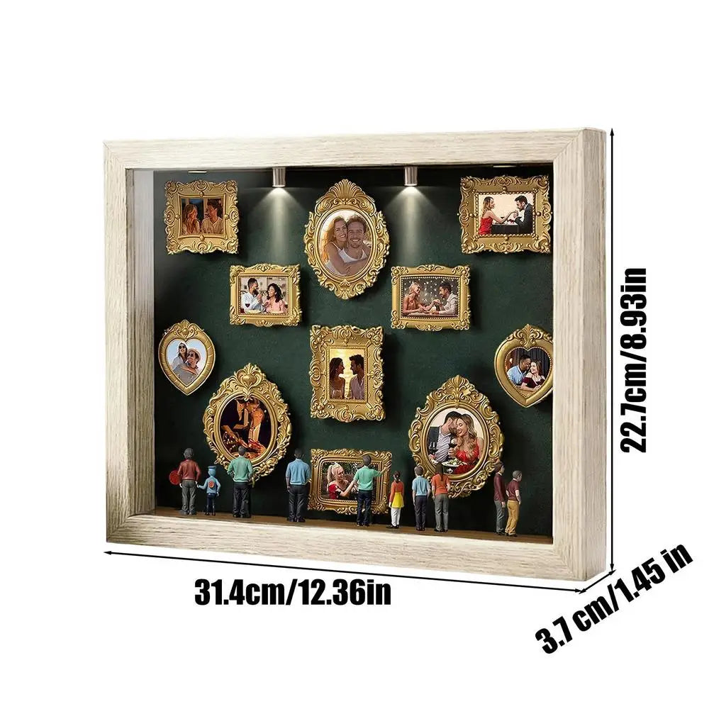 Silhouette Box Photo Display Case Light 11 Miniature Frame 8