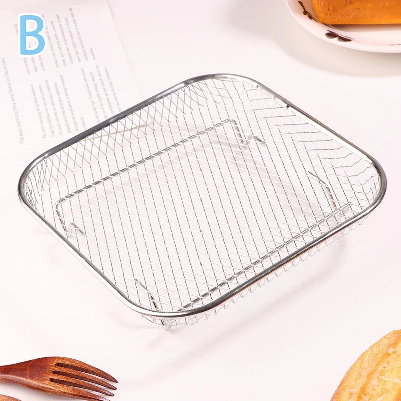 Stackable Stainless Steel Air Fryer & BBQ Grilling Rack