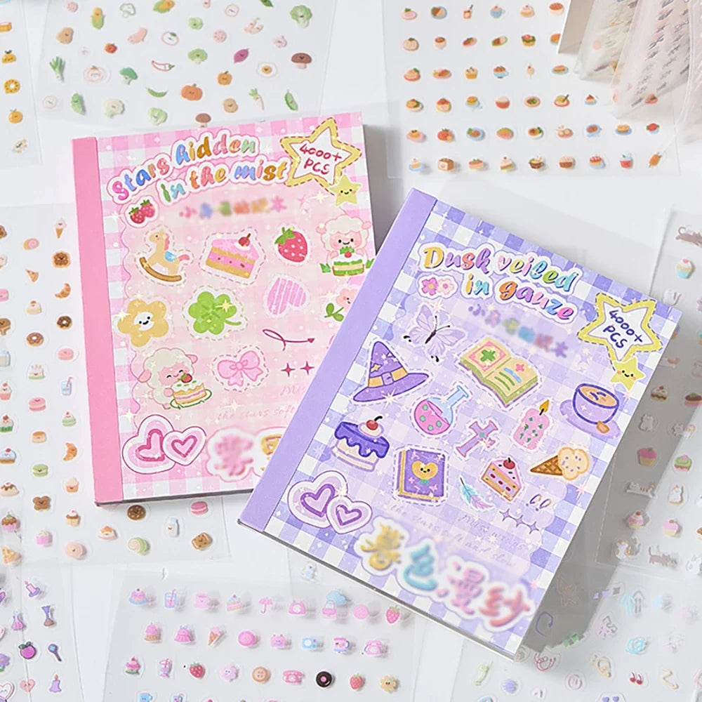 Mini Cut Film Sticker Book Cute Handbag Nail Stickers