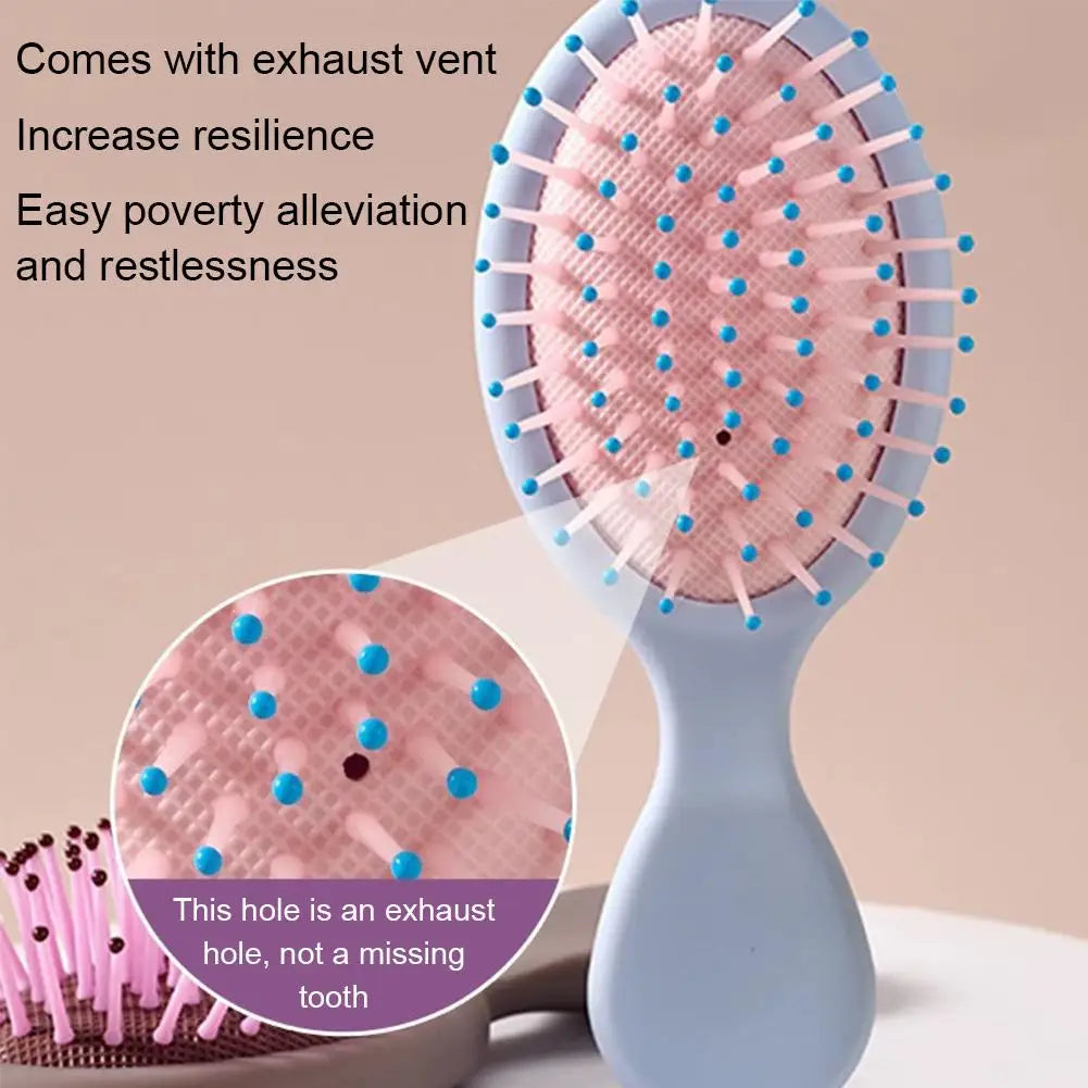 Mini Travel Detangling Hair Brush – Wet & Dry All Hair Types