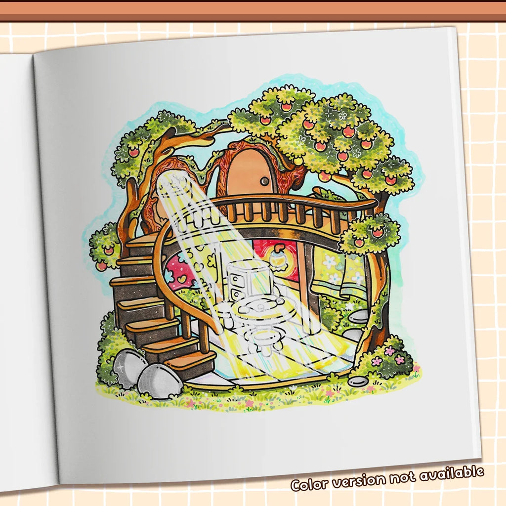 Nook Corner Cozy Coloring Books Adults Teens Relaxation Stress Relief