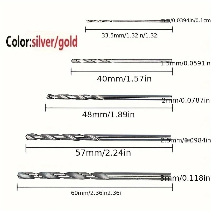 Titanium Coated Drill Bits HSS Speed Steel Tool Power Tools 1 5 2