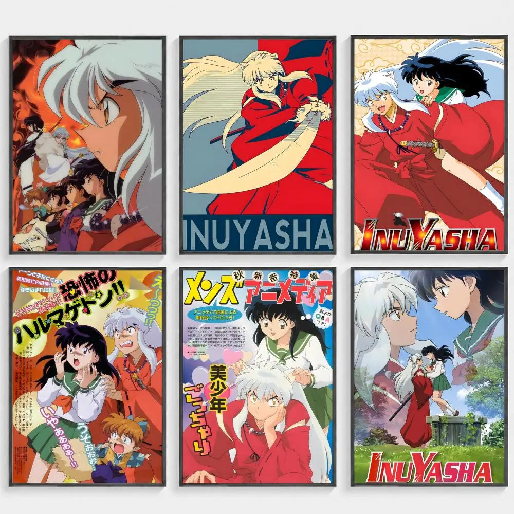 Inuyasha Anime Poster HD Art – Waterproof Sticky Wall Decor