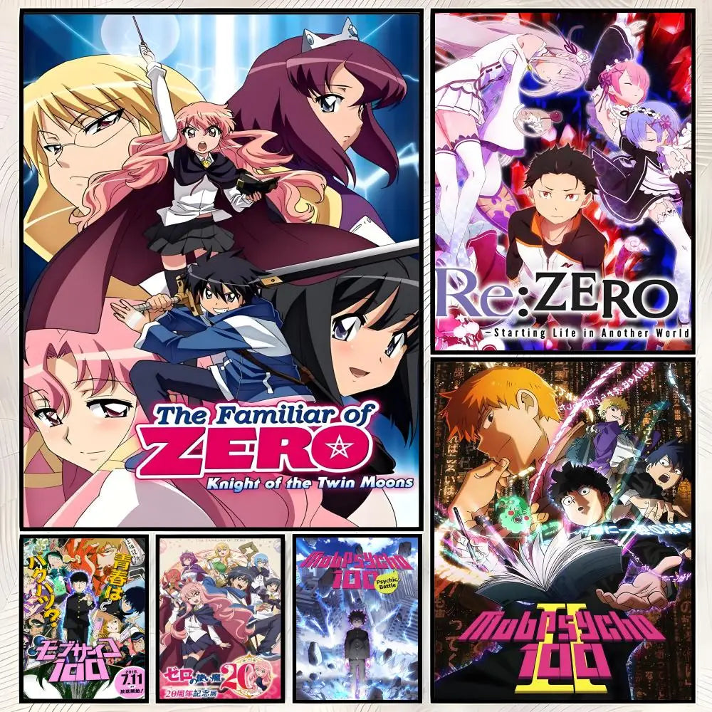 The Familiar of Zero Anime PVC Wall Poster – HD Self-Stick