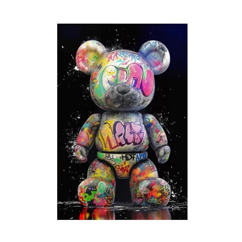 Banksy Pop Art Graffiti Canvas Poster | Love Sign Wall Art