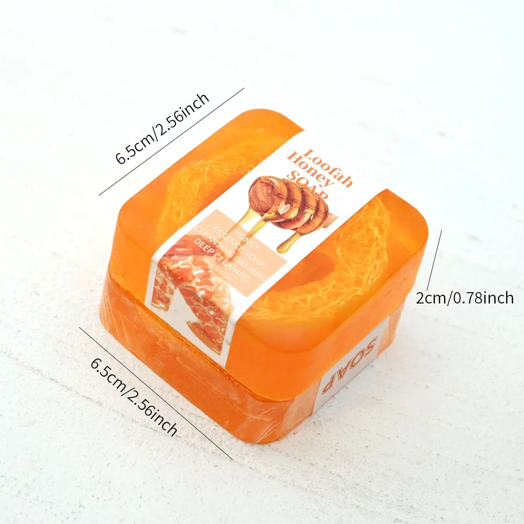 Lemon & Lavender Loofah Soap Bar – Cleanse & Moisturize
