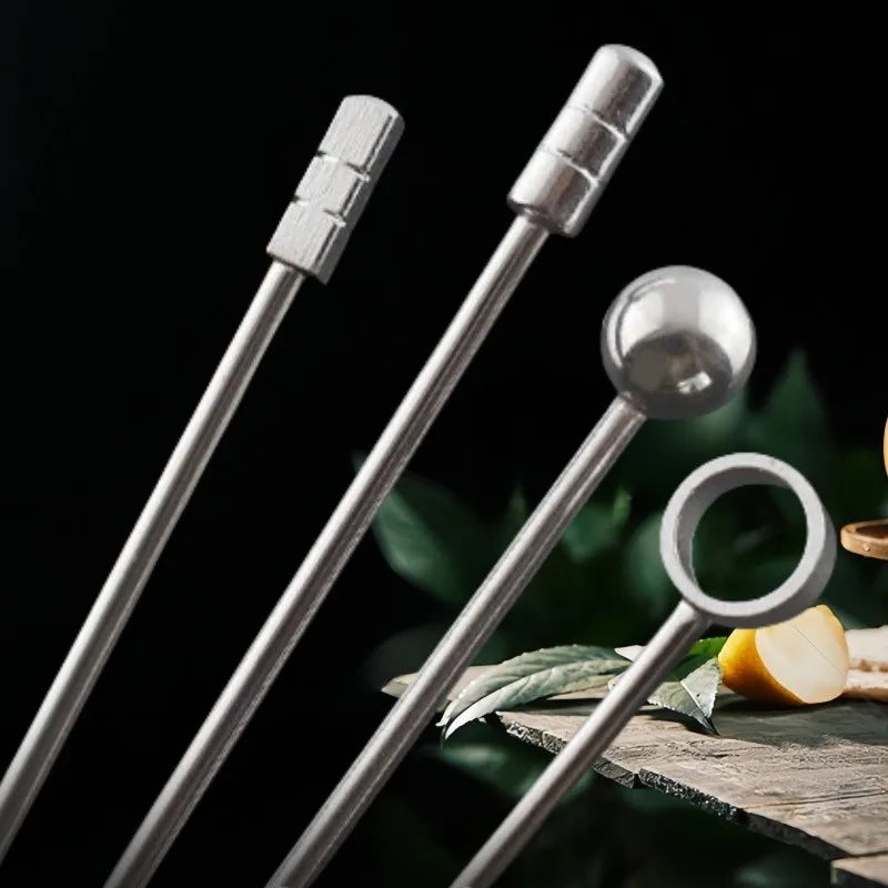 Stainless Steel 304 Cocktail Picks – Fruit Skewer Set 10/50/100