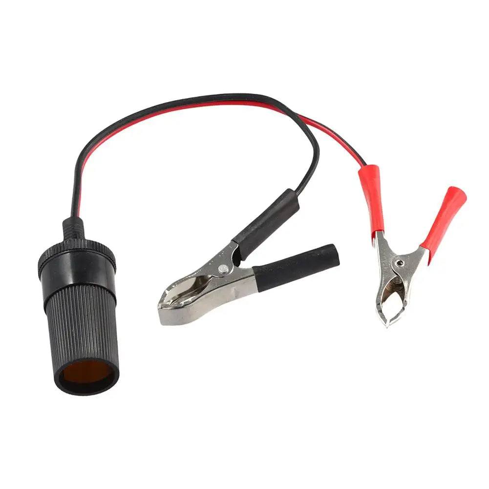 Car Cigarette Lighter Extension Cord Adapter Socket Charger Crocodile