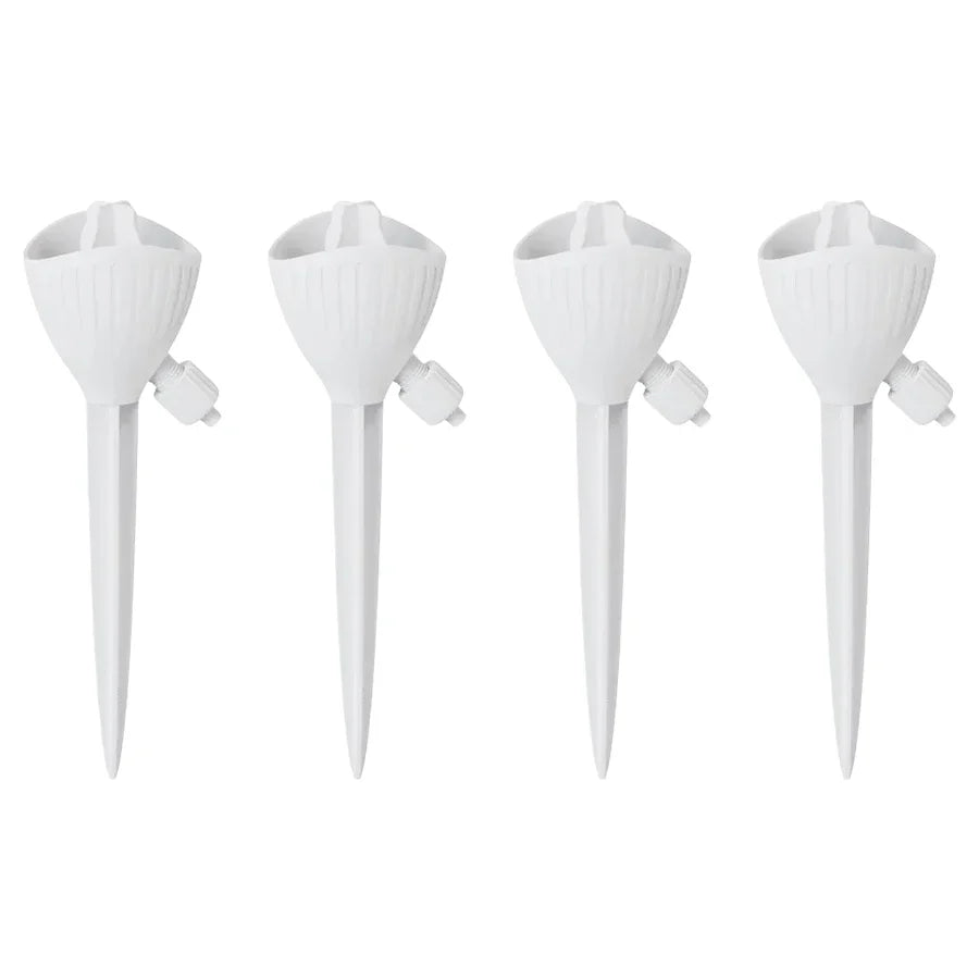 4-Pack Adjustable Self Watering Spikes | Auto Drip Irrigation