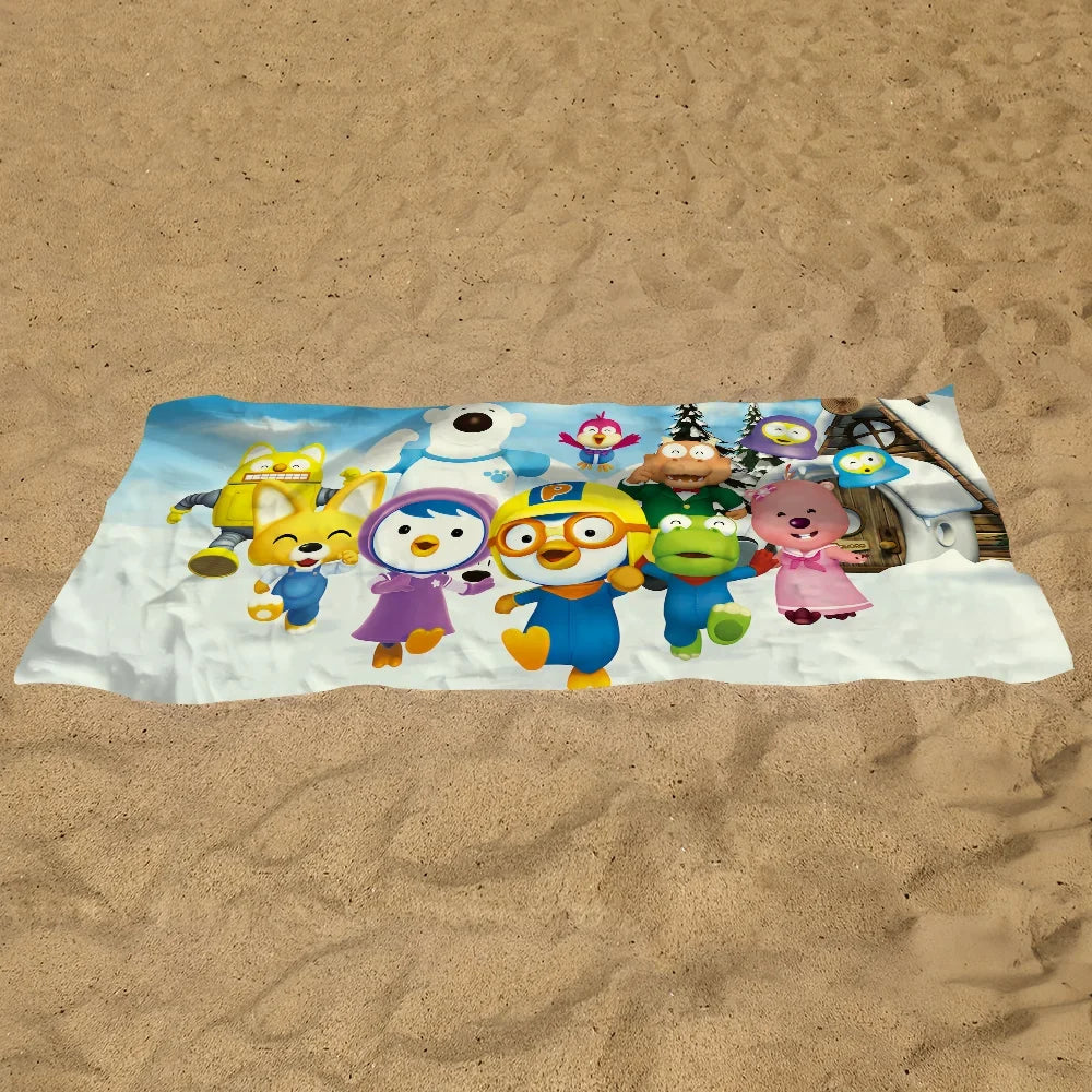 Cute Penguin Quick-Dry Beach Towel | Sports Travel Towel